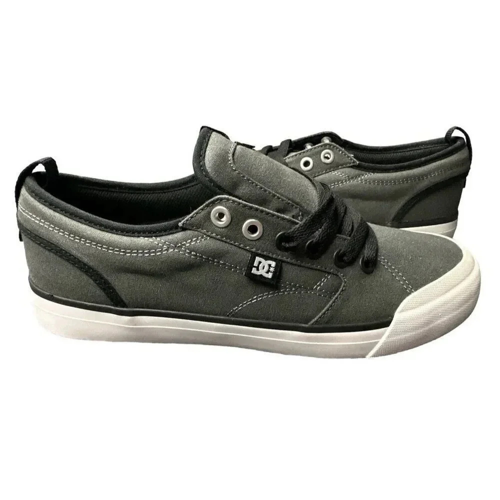 DC Evan Smith TX Pro ADYS300275 Grey Canvas Skate Sneaker Shoes Men's US…